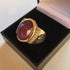 30% and 40% off!! Solid gold and solid sterling silver men's (larger) rings with gemstones, diamonds and Khanda / Adi Shakti symbols
